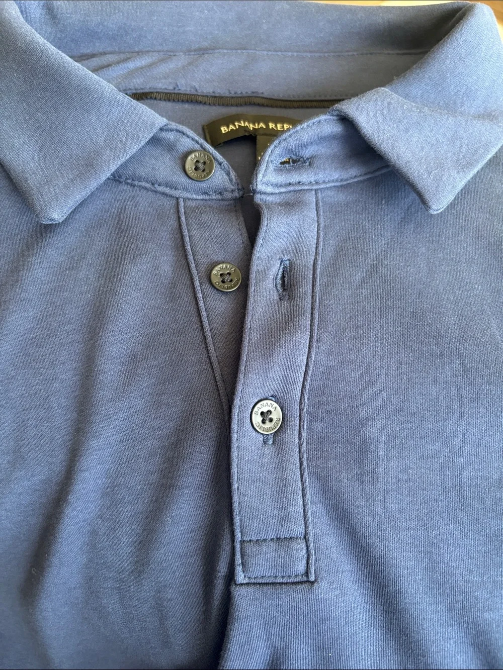 NWOT Banana Republic Men's 100% Cotton Navy Blue Polo Shirt - Size XL - Unworn